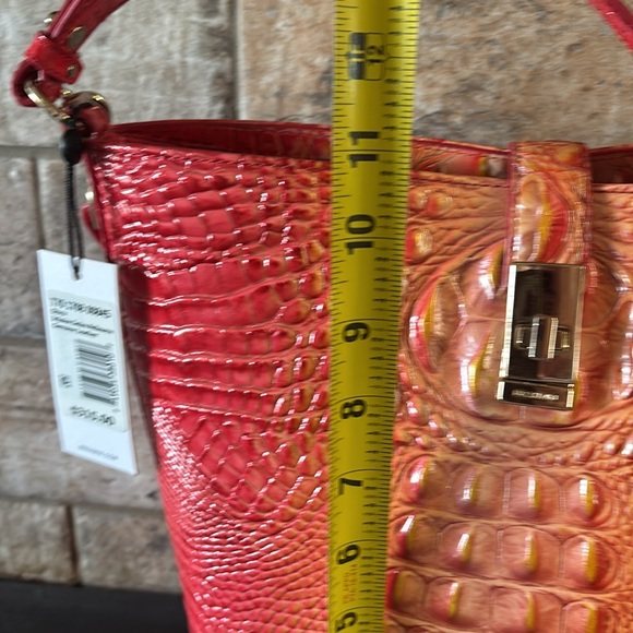 NWT Brahmin Shira Infusion Ombré Vibrant Melbourne Crocodile Embossed bag - Picture 7 of 7